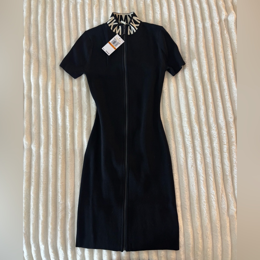 Never Worn Michael Kors, black zipper dress